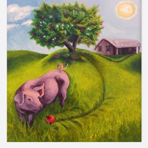 How the Apple Falls, framed art print