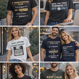 ITTECHS Custom Tech T-Shirts – Cybersecurity, Networking & IT Apparel