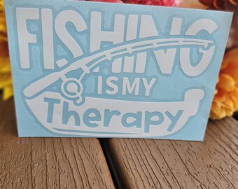 Fishing car window decal