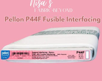 Pellon P44F smeltbare lichtgewicht stabilisatorstof tussenlaag 20'' breed - wit - Op maat gesneden verkocht