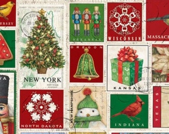 Vintage Children/'s Christmas Presents Quilt Fabric