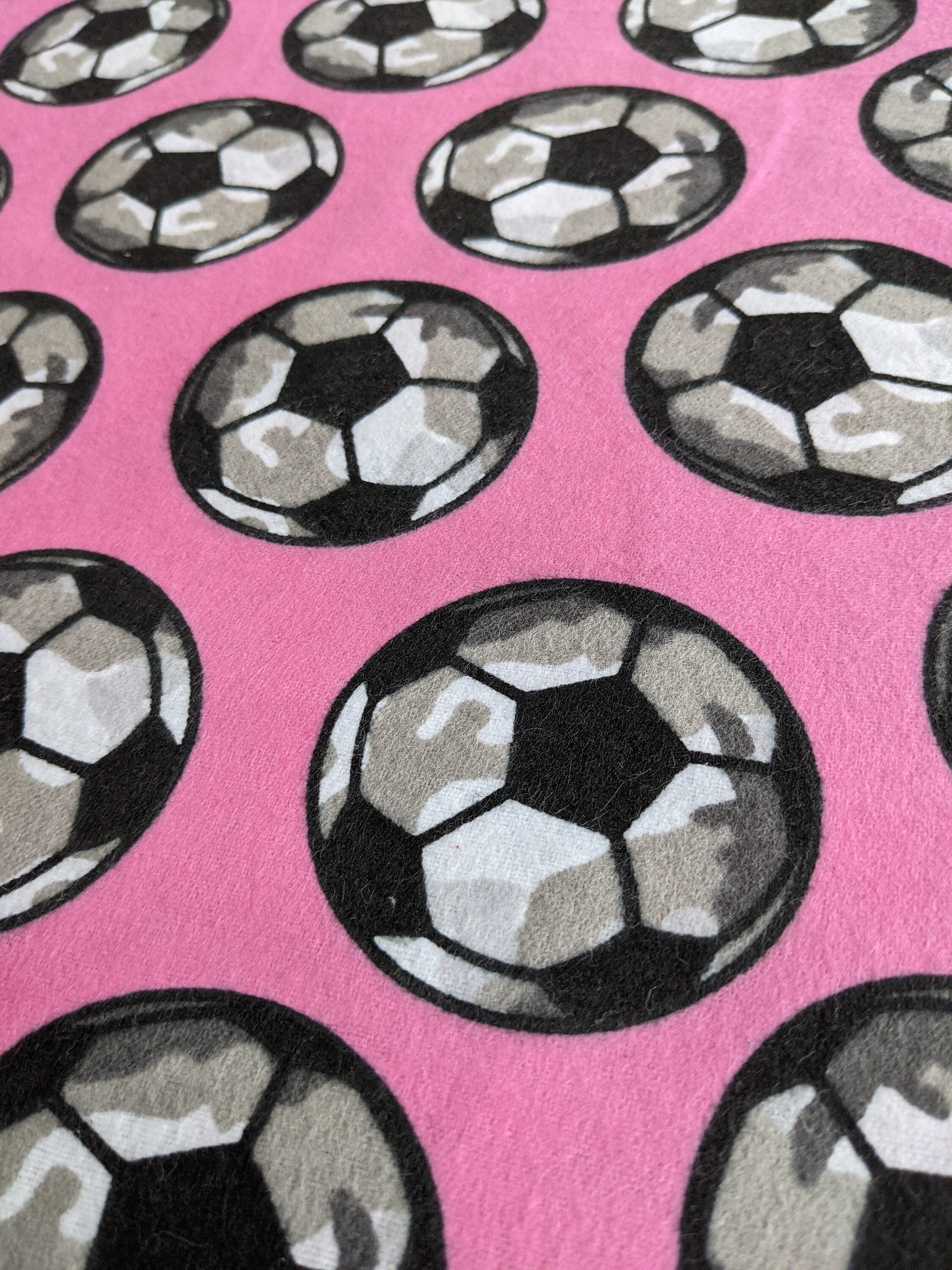 Pink Camo Soccer Balls 42 Wide 100 Cotton Snuggle Etsy