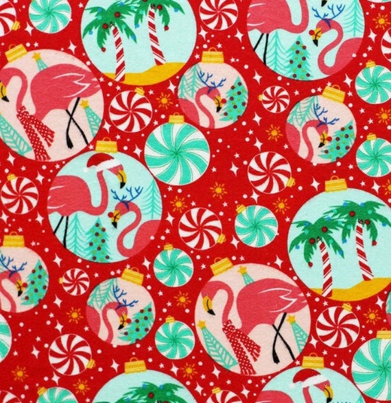 Tropical Christmas Ornaments 42 Wide 100% Cotton Super - Etsy