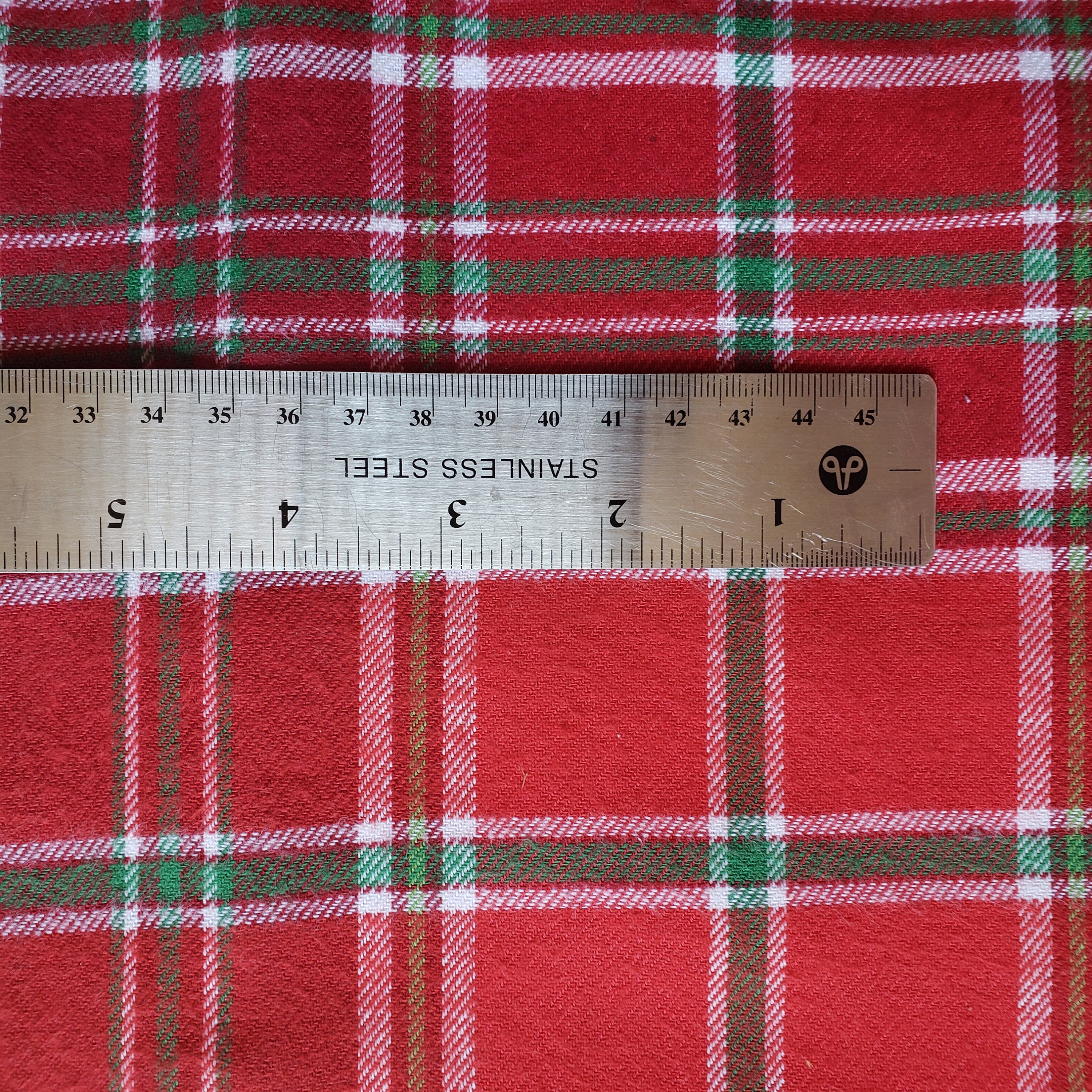 Plaid in Red / Blue / Green / White, Flannel Fabric, 44 Wide, 100%  Cotton