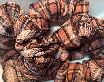 Pink Tartan Scrunchie | That Scrunchie Brand