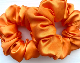 Tangerine Silk Scrunchie | Faux | Soft & Luxurious | That Scrunchie Brand