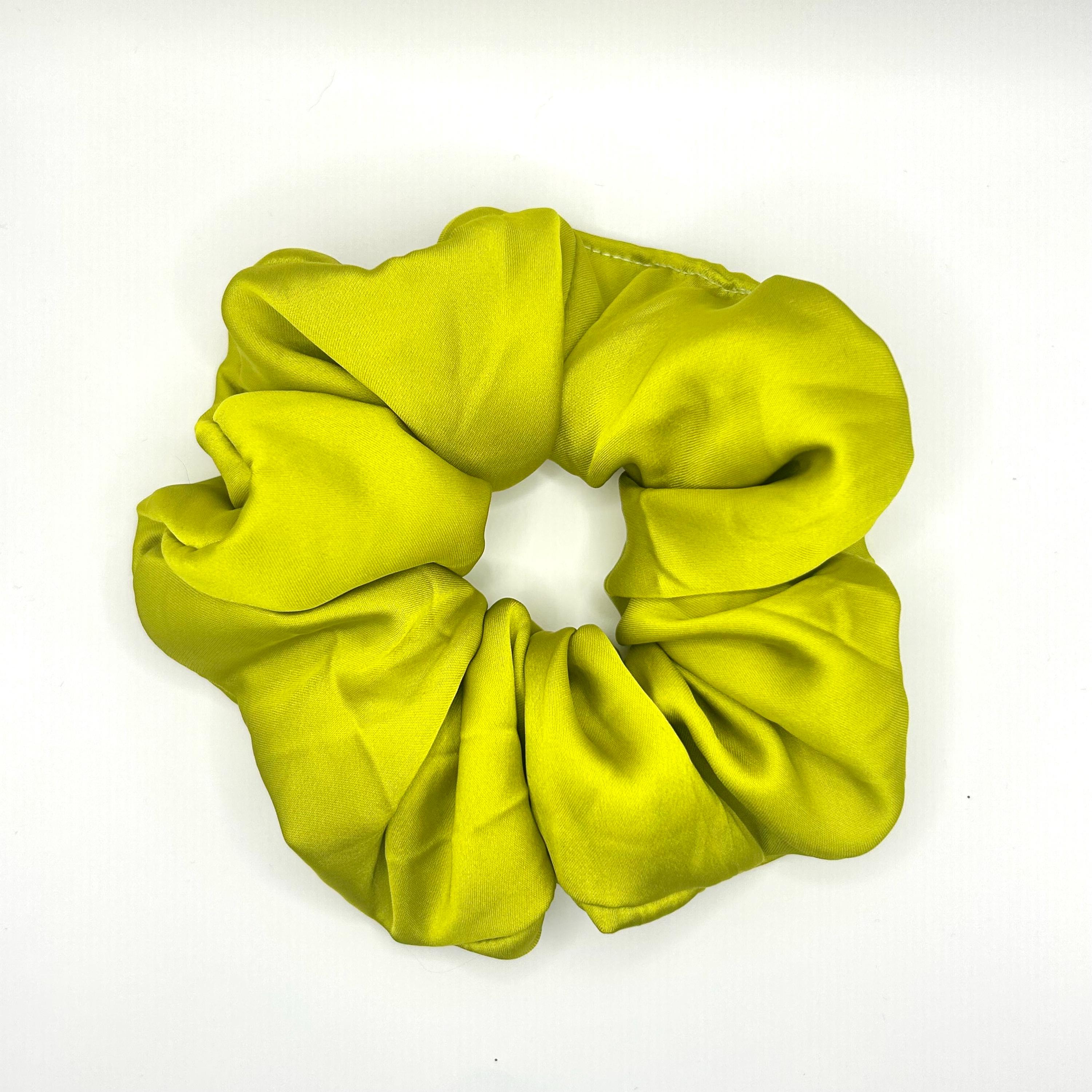 Gucci Satin Black and Lime Hair Scrunchie Hair Scrunchies/Hand Made Hair Scrunchies ⋆ Gucci Silk Twill main image 4