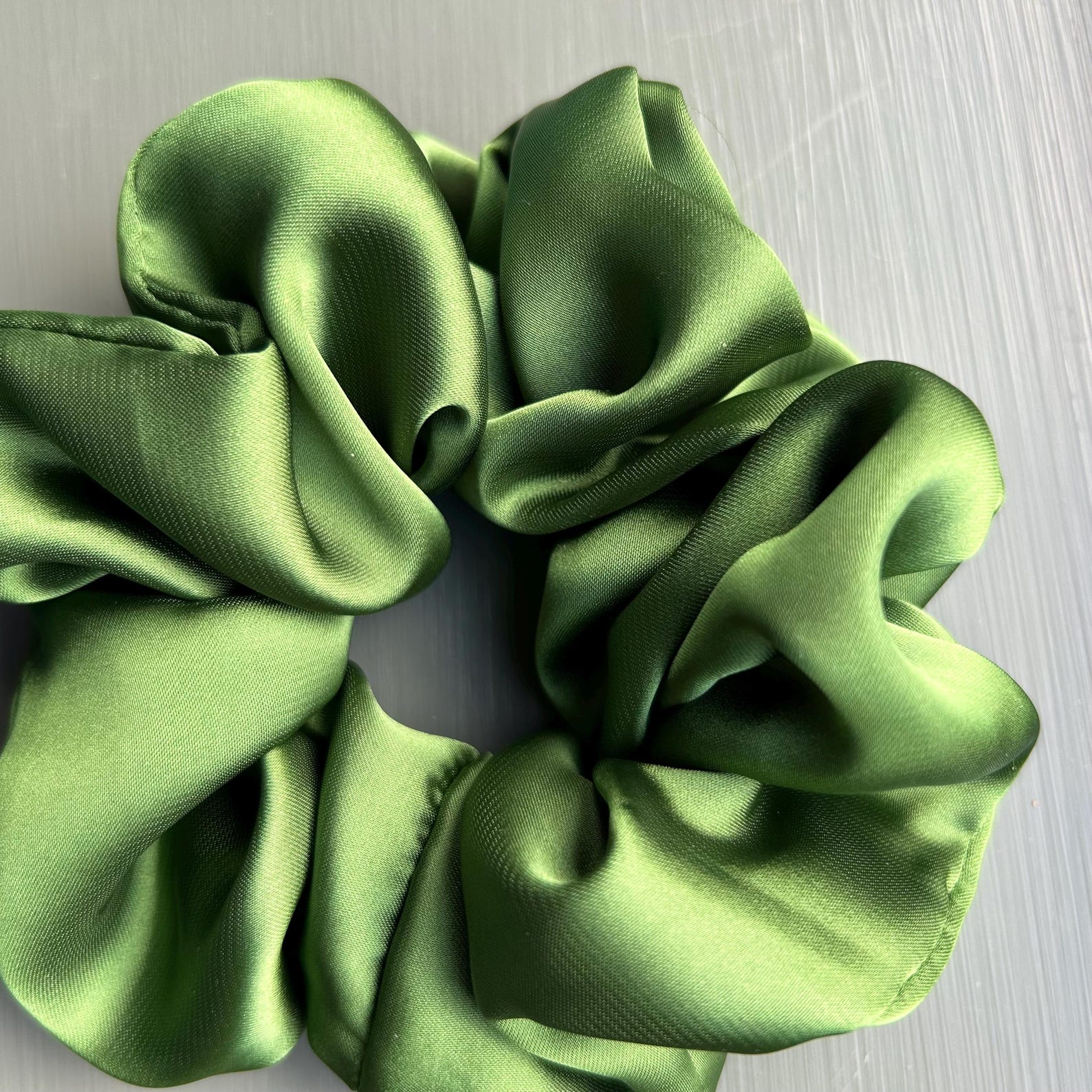 Sea Green Silk Scrunchie main image 0