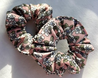 Pink Floral Baby Scrunchie | Tiny Scrunchie | For Babies and Toddlers | That Scrunchie Brand