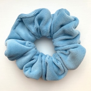 Thick Baby Blue Velvet Scrunchie | Soft & High Quality | That Scrunchie Brand