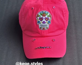 Sugar Skull Day of the Dead Hat