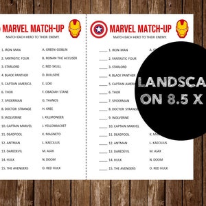 Printable Marvel Trivia, Printable Avengers Trivia, Avengers Birthday ...