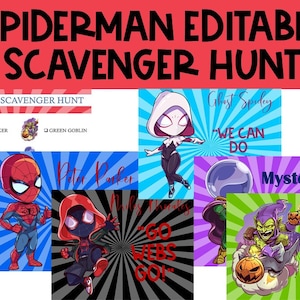 Spiderman Scavenger Hunt