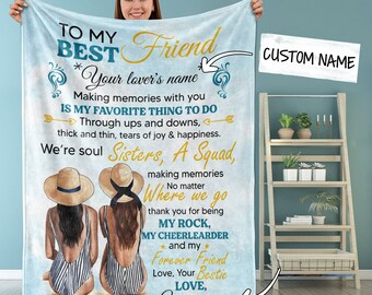 Bff Blankets Etsy