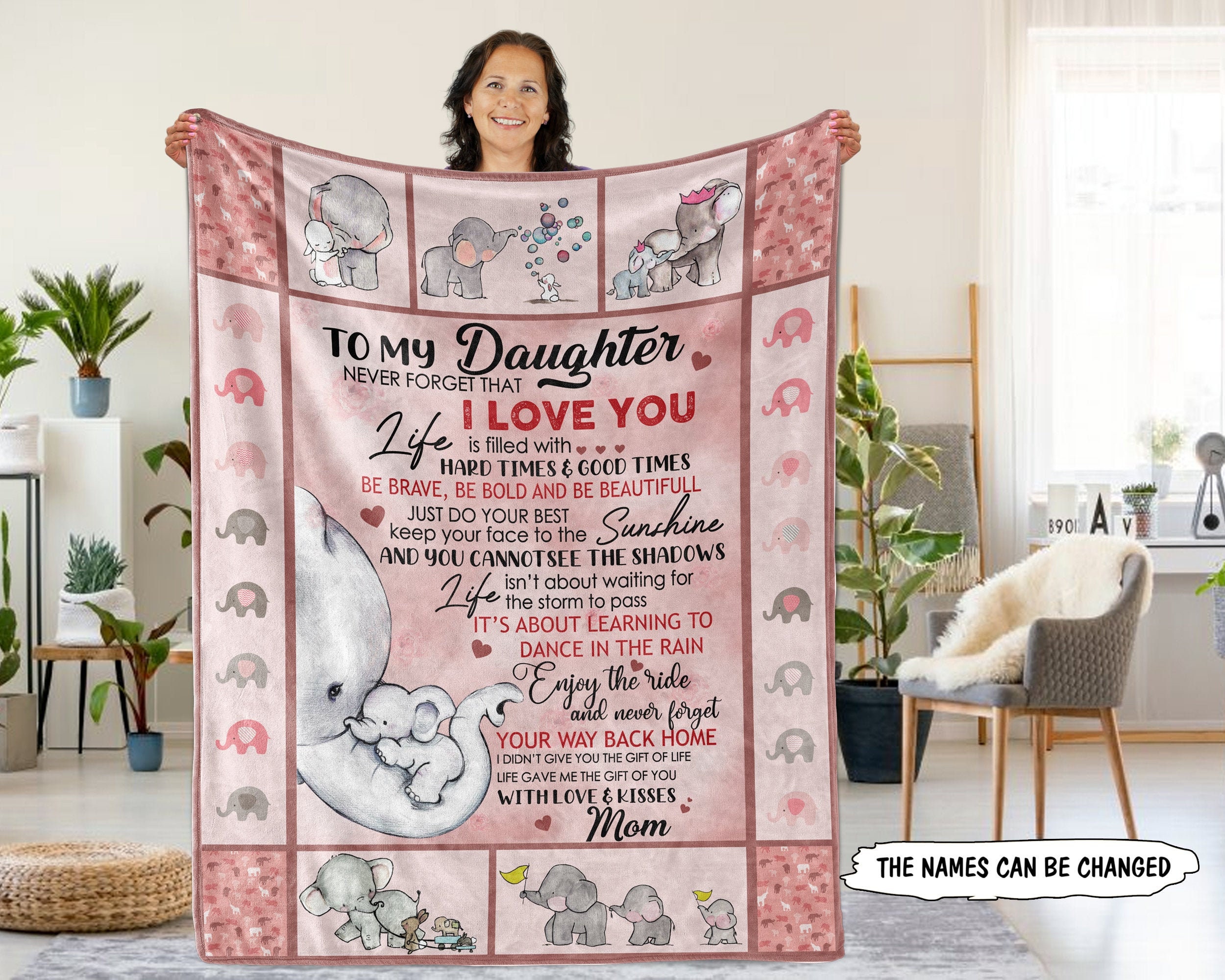 To my daughter blanket Personalized To My daughter Love From Etsy