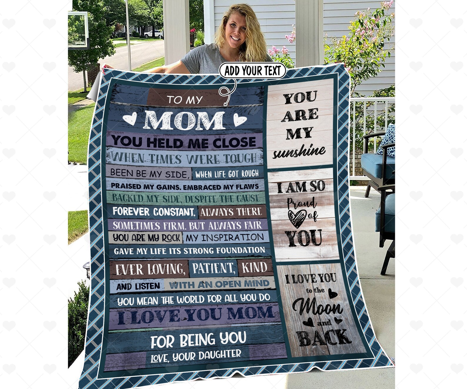 Personalized To My Mom Blanket Mother Mom Blanket Gift for Etsy