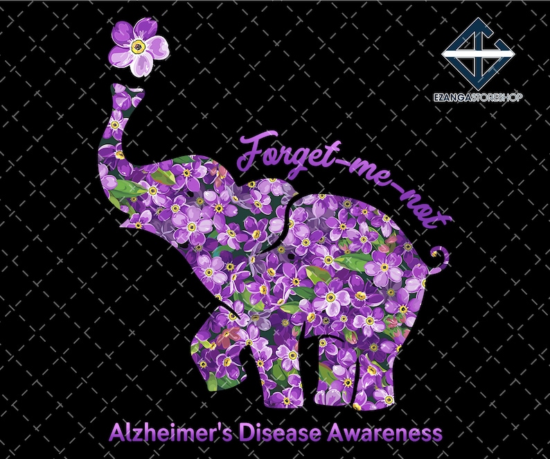 Download Forget-me-not Flower Elephant Alzheimer's Disease | Etsy