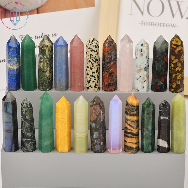 55 Kinds Of Natural Crystal Tower Point,Gemstones Obelisk Towers,Amethyst/Rose Quartz/Labradorite/Fluorite/Lapis More Towers,For Her Gifts