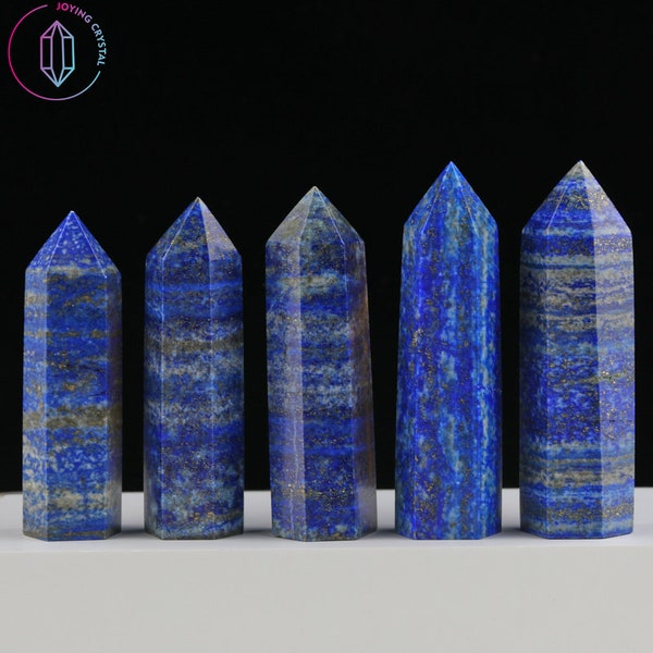 3-3.5 Inch Natural Lapis Lazuli Tower Point,Lapis Lazuli Obelisk,Quartz Crystal Obelisk,Crystal Tower,Gemstones Tower,Crystal Home Decor