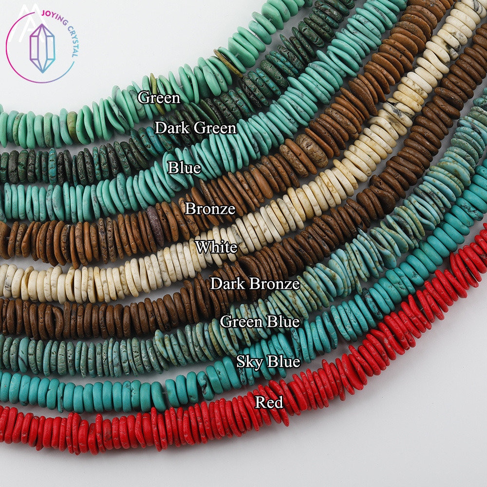 Turquoise Disc Bead Necklace – Blush Out West
