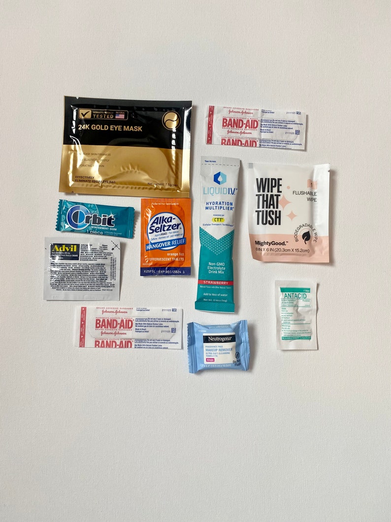 Hangover Kit Bulk Order Recovery Kit Oh Shit Kit Essentials Kit Wedding