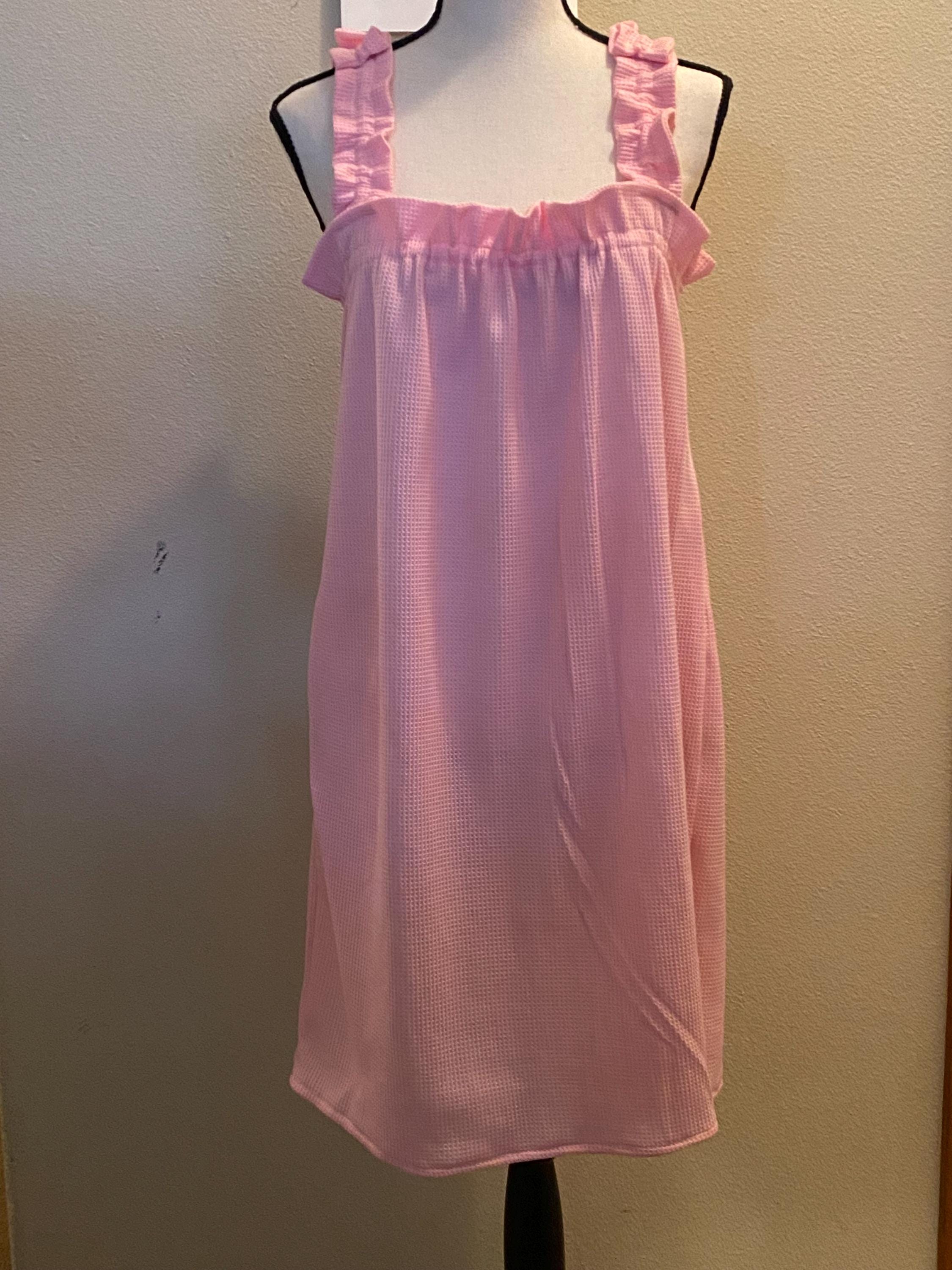 Polyester Sundress Pink Summer Midi Dress: Lightweight Polyester Sundress - XL - Etsy