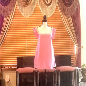 Elegant Pink Summer midi Dress