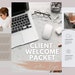 Client Welcome Packet Client Welcome Kit New Client Welcome - Etsy