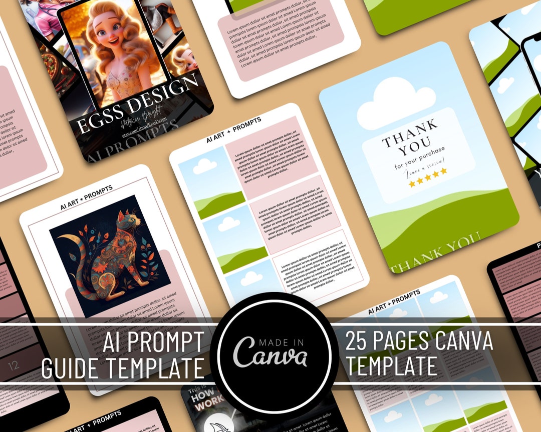 AI Prompt Guide Template Midjourney Prompts Guide Template Dall-e ...