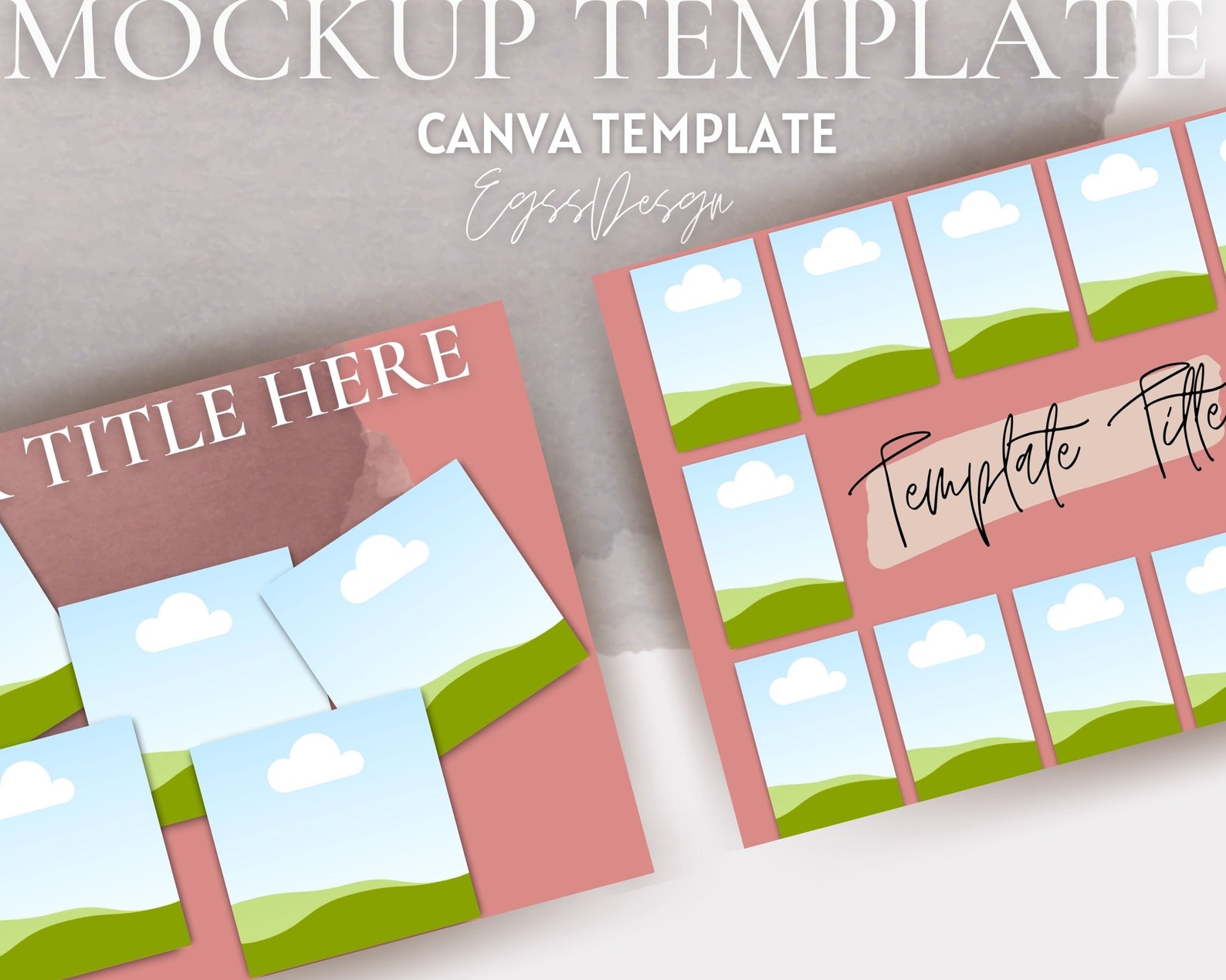 25 Canva Mockup Template Etsy Listing Template Workbook | Etsy