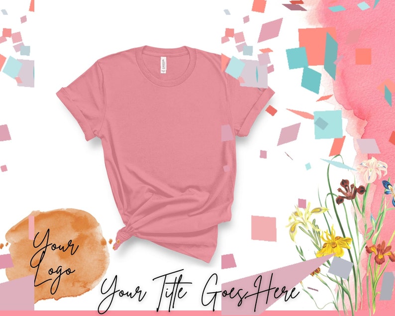 Video T-shirt Mockup Template Bella Canvas 3001 for Etsy - Etsy