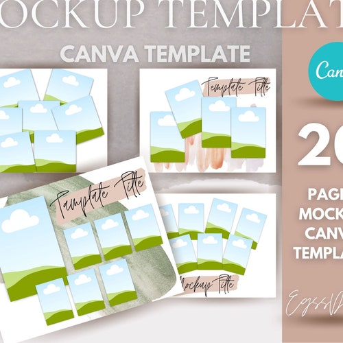Canva Mockup Template Etsy Listing Template Workbook Mockup - Etsy Canada