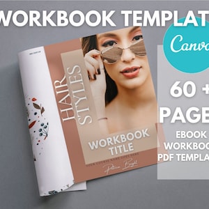60+ Page Ebook Workbook Template: Professional Canva Design (Digital Download)