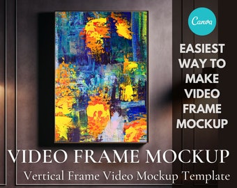Etsy Listing Video Frame Mockup Template for Canva (Digital Download)