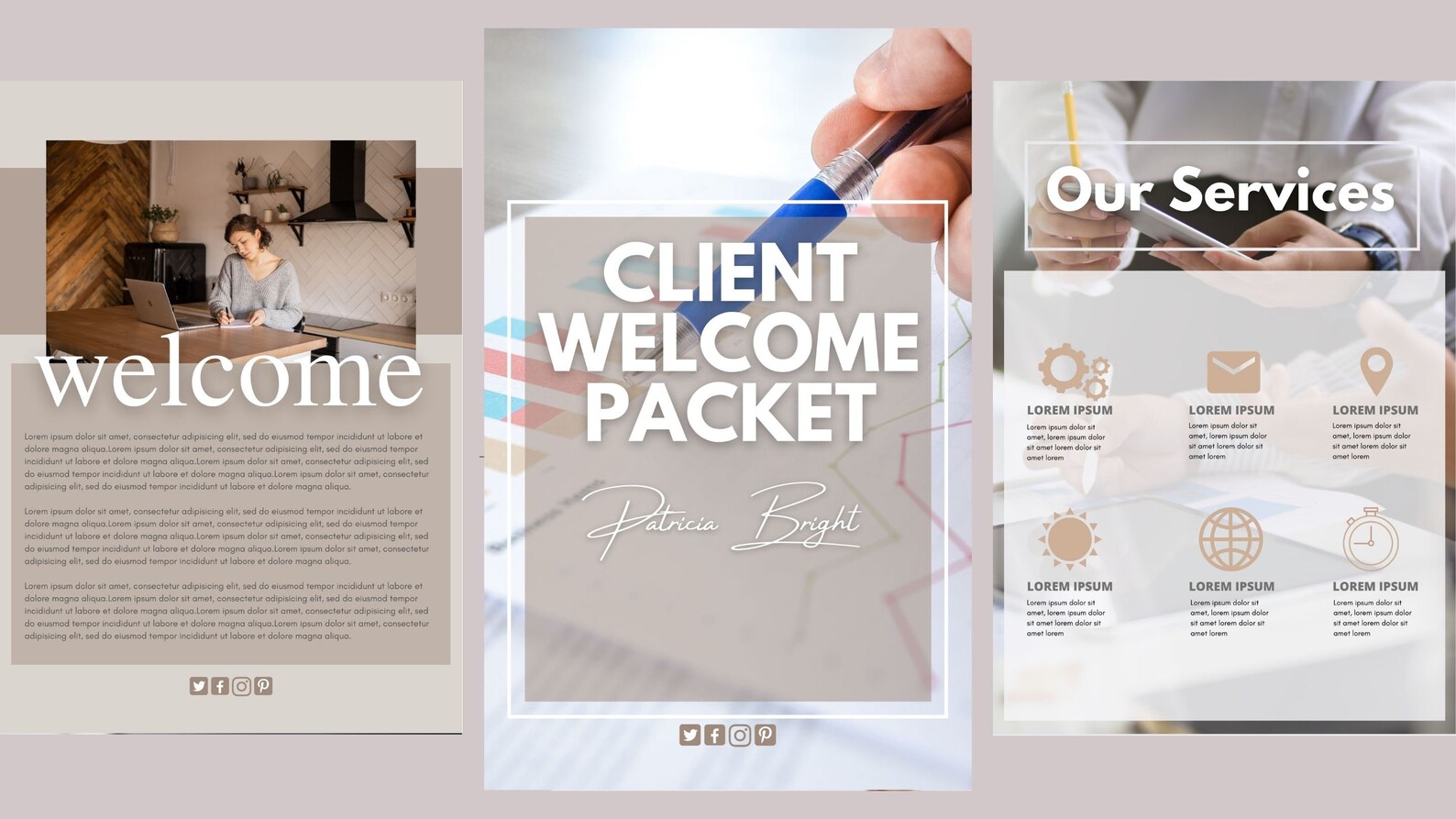 Client Welcome Packet Client Welcome Kit New Client Welcome - Etsy