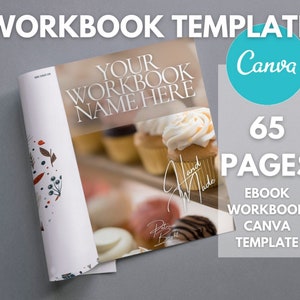 65-Page Ebook Workbook Template: Canva & Word (Digital Download)