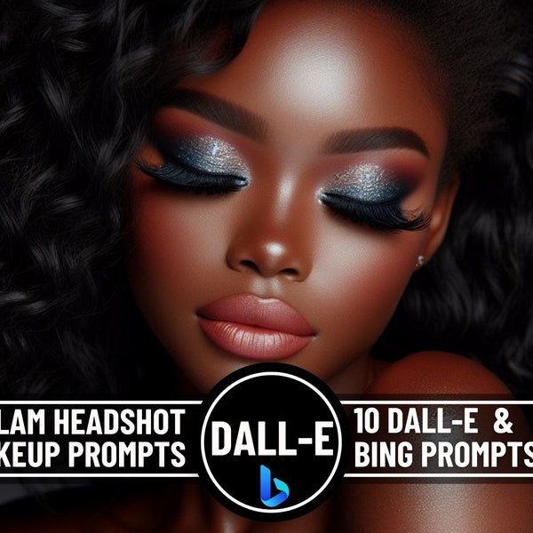 Dall-E-3 Beauty Marvel: 10 Exclusive Prompts for Glam Headshot and Makeup Creations - Headshot Prompt Guide, Aesthetics, Makeup Creations