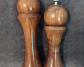 Set macina pepe e sale in legno di noce nera (2 macine in totale)