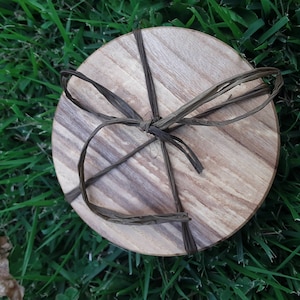 Ash wood coaster with cork backing