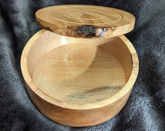 4" Salt / Pepper Cellar Maple Wood  #AMAP0039