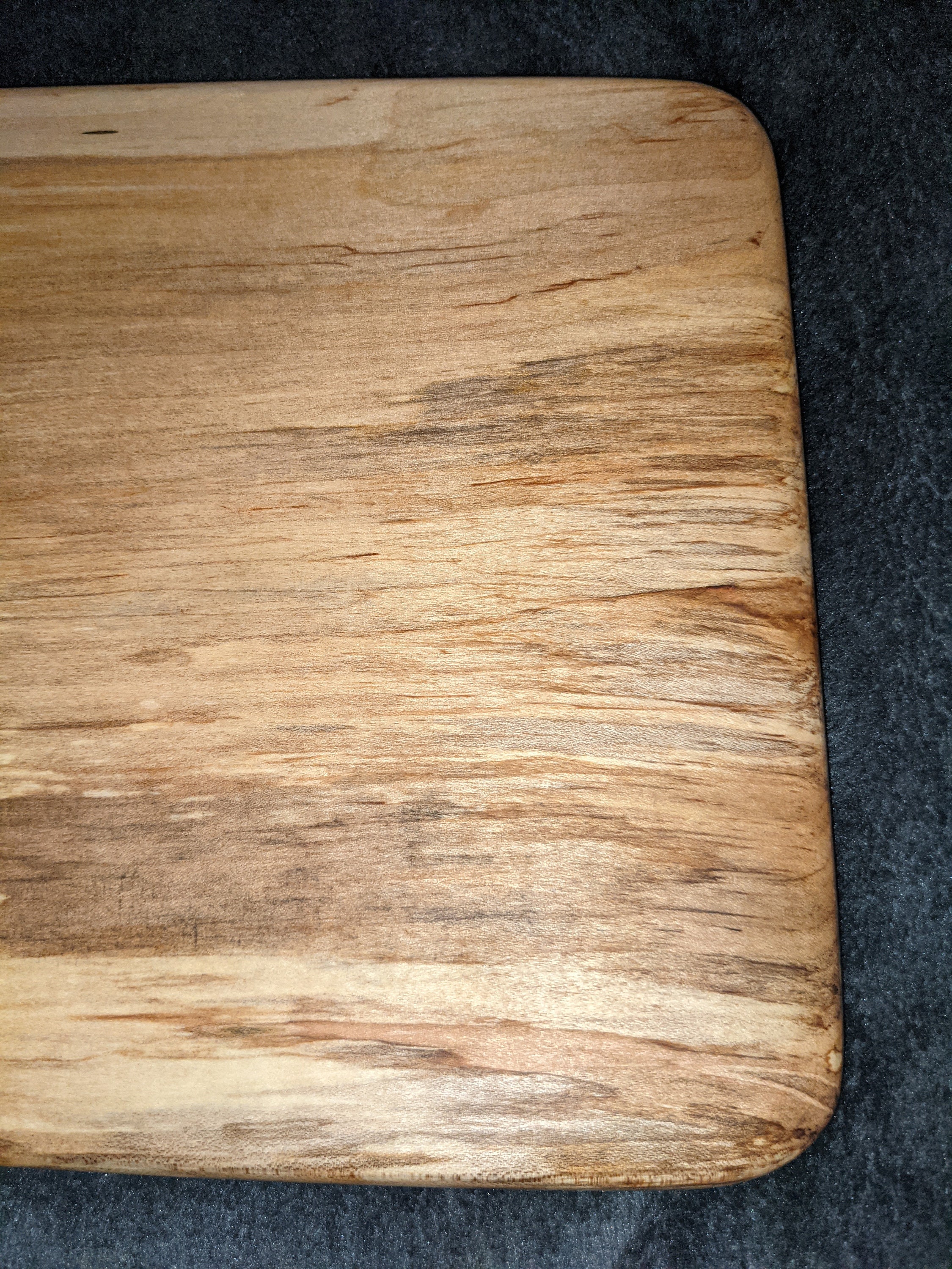 Solid wood Maple Cutting Board with spalted ends Etsy