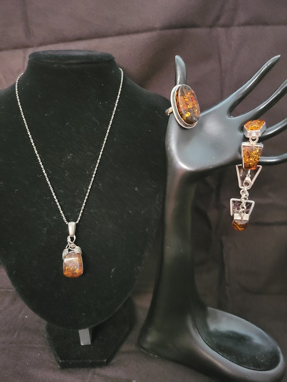 3 piece amber set