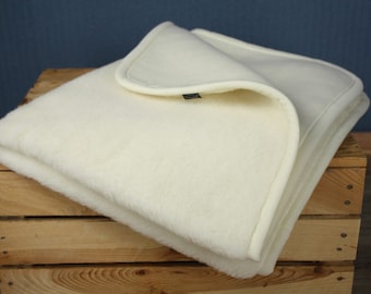 Merino Wool Baby Blanket WOOLMARK 100% Cashmere goat wool Anti-allergic