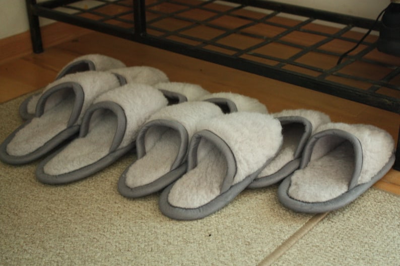 5 Pairs WOOL Guests Slippers Set home slippers WOOLMARK image 8