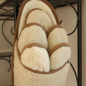 5 Pairs WOOL Guests Slippers Set home slippers WOOLMARK Beż
