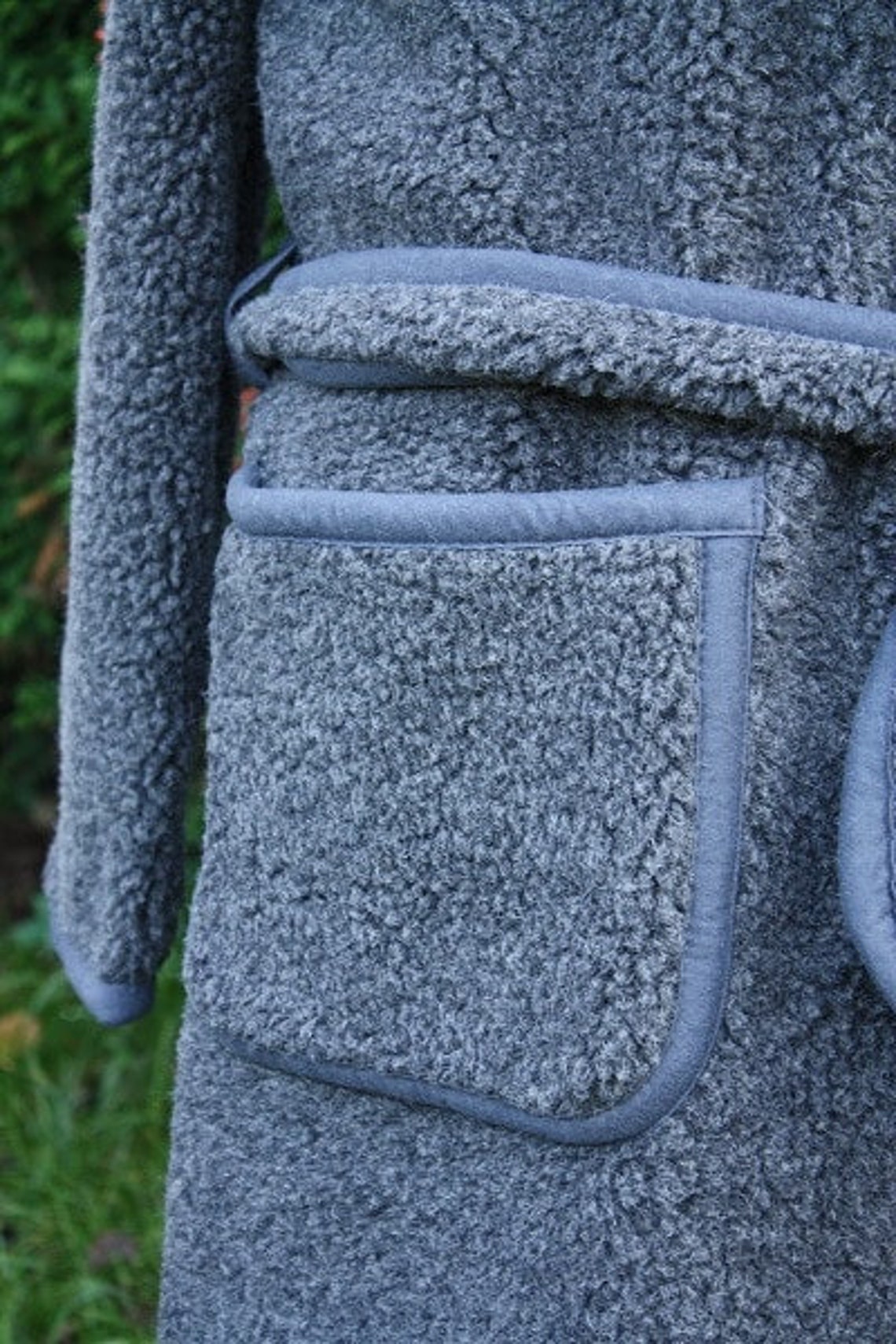 Men's Woolen Robe Natural Wool Dressing Gown WOOLMARK - Etsy