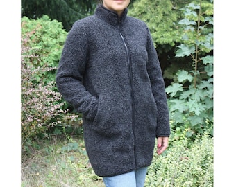 Ladies Woolen Jacket WOOLMARK Women Coat Merino Wool