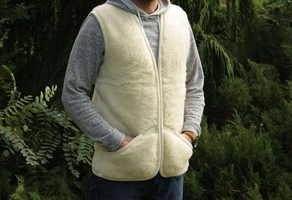 Soft and Warm Merino Wool Vest WOOLMARK Certificate,sheep Wool