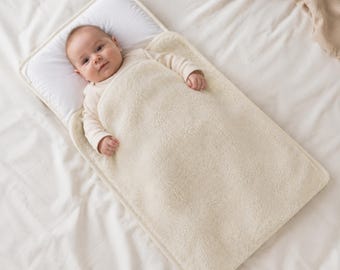 Handmade Merino Wool Baby Sleeping Bag | Natural Baby Sleep Sack | Soft Wool Cocoon | Newborn Gift | Nursery Essentials FREE SHIPPING