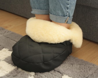 Sheepskin slippers | Foot warmer | Unisex winter slipper | Genuine sheepskin boot